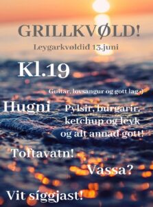 Ungdómsmøti - grillkvøld
