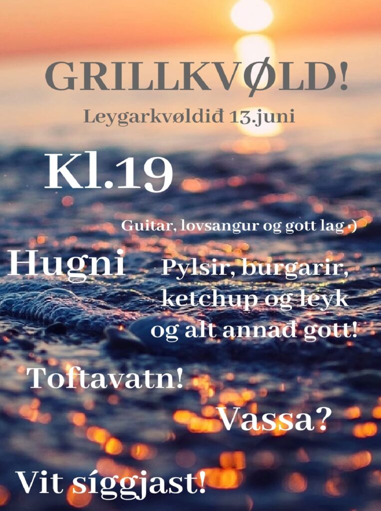 Ungdómsmøti - grillkvøld