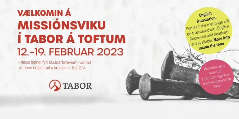 Skráin fyri Missiónsvikuna 2023